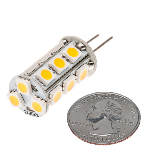 Dimmable T4 GY6.35 12V LED Bulb, 2.5 Watts, 20-25W Equivalent, 5-Pack Dimmable T4 GY6.35 12V LED Bulb, 2.5 Watts, 20-25W Equivalent, 5-Pack